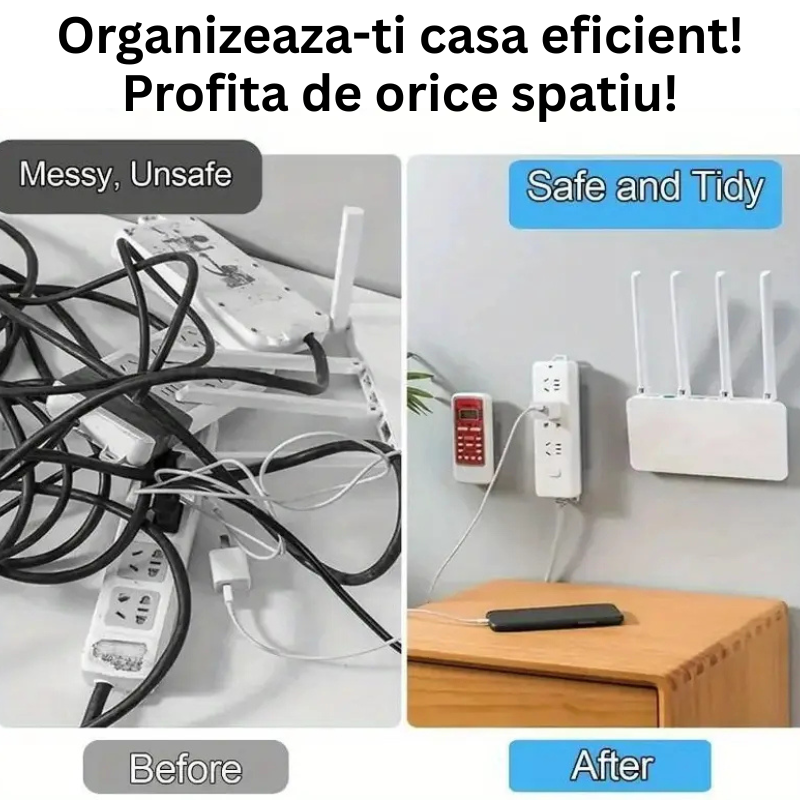 Set 7 suporturi Duble de fixare cu Adeziv