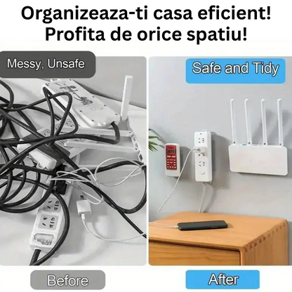 Set 7 suporturi Duble de fixare cu Adeziv