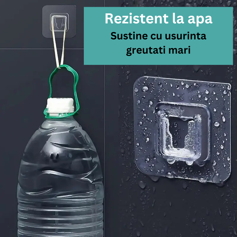 Set 7 suporturi Duble de fixare cu Adeziv